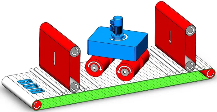 BR Series 1+4+1 inline layout diagram: front sanding belt, 4 brush rollers, rear sanding belt in a single inline feeding direction